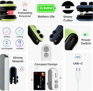 Mini Portable Sealing Machine - Food Bag Sealer | Nazzah