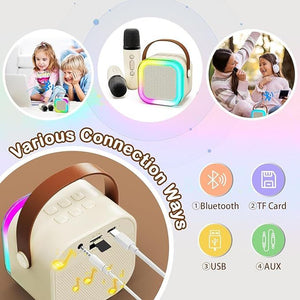 Portable Karaoke Sound System - Dual Wireless Mics | Nazzah