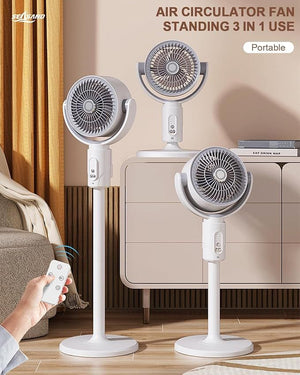 Standing Fan for Bedroom - Quiet Cooling | Nazzah