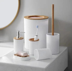 Bathroom Accessories Set - 6 Piece Home Decor | Nazzah
