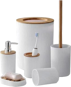 Bathroom Accessories Set - 6 Piece Home Decor | Nazzah
