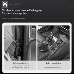 Car Seat Organizer Seam Storage Box - Auto Holder | Nazzah
