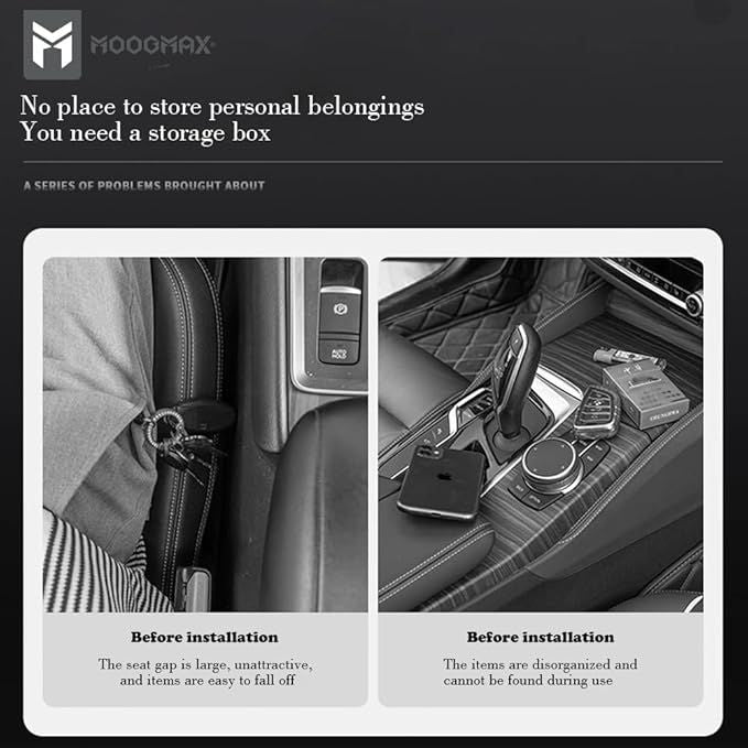 Car Seat Organizer Seam Storage Box - Auto Holder | Nazzah
