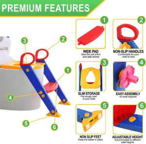 Children Toilet Ladder - Potty Training Seat | Nazzah

