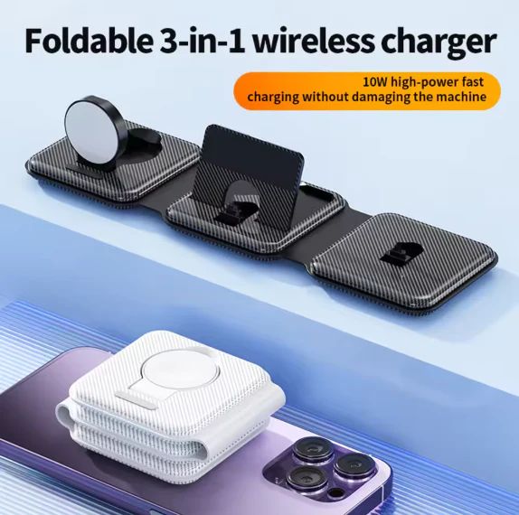3-in-1 Wireless Charging Pad - Fast Charger | Nazzah
