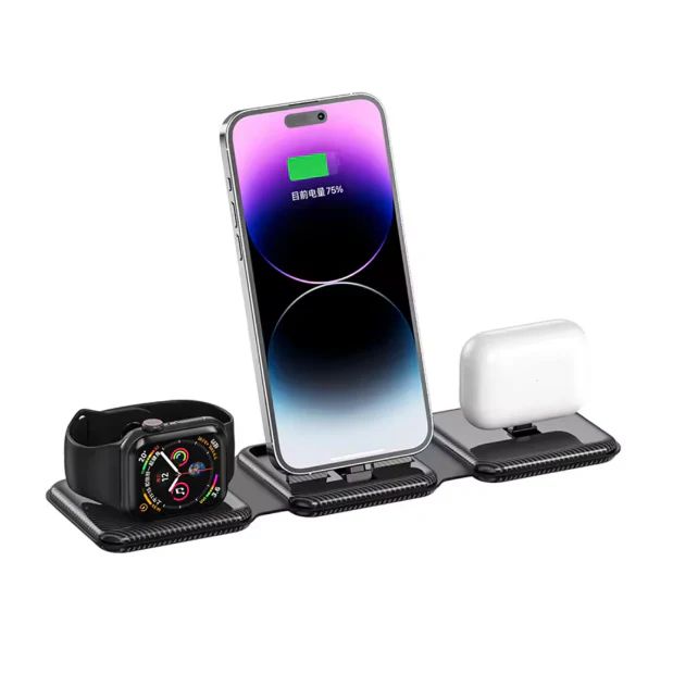 3-in-1 Wireless Charging Pad - Fast Charger | Nazzah
