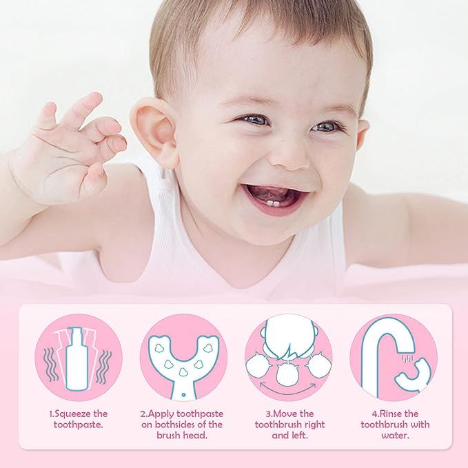 Kids U-Shaped Toothbrush - Soft Silicone | Nazzah
