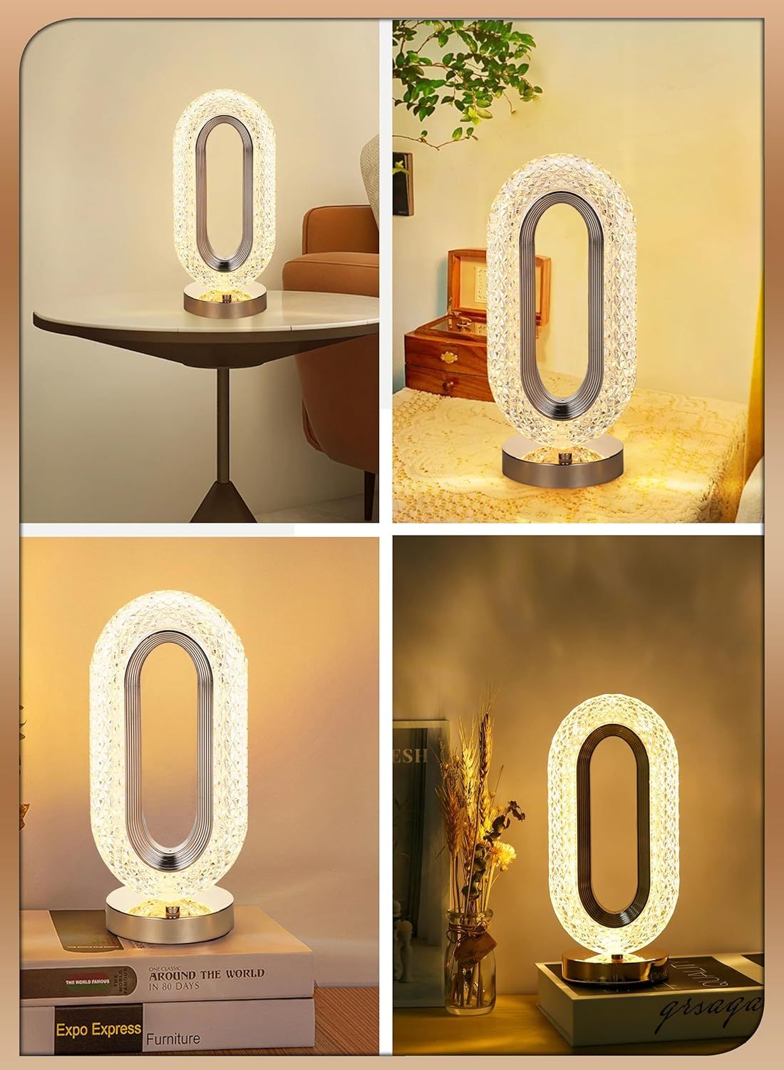 USB Charging Touch Lamp - LED Bedside | Nazzah
