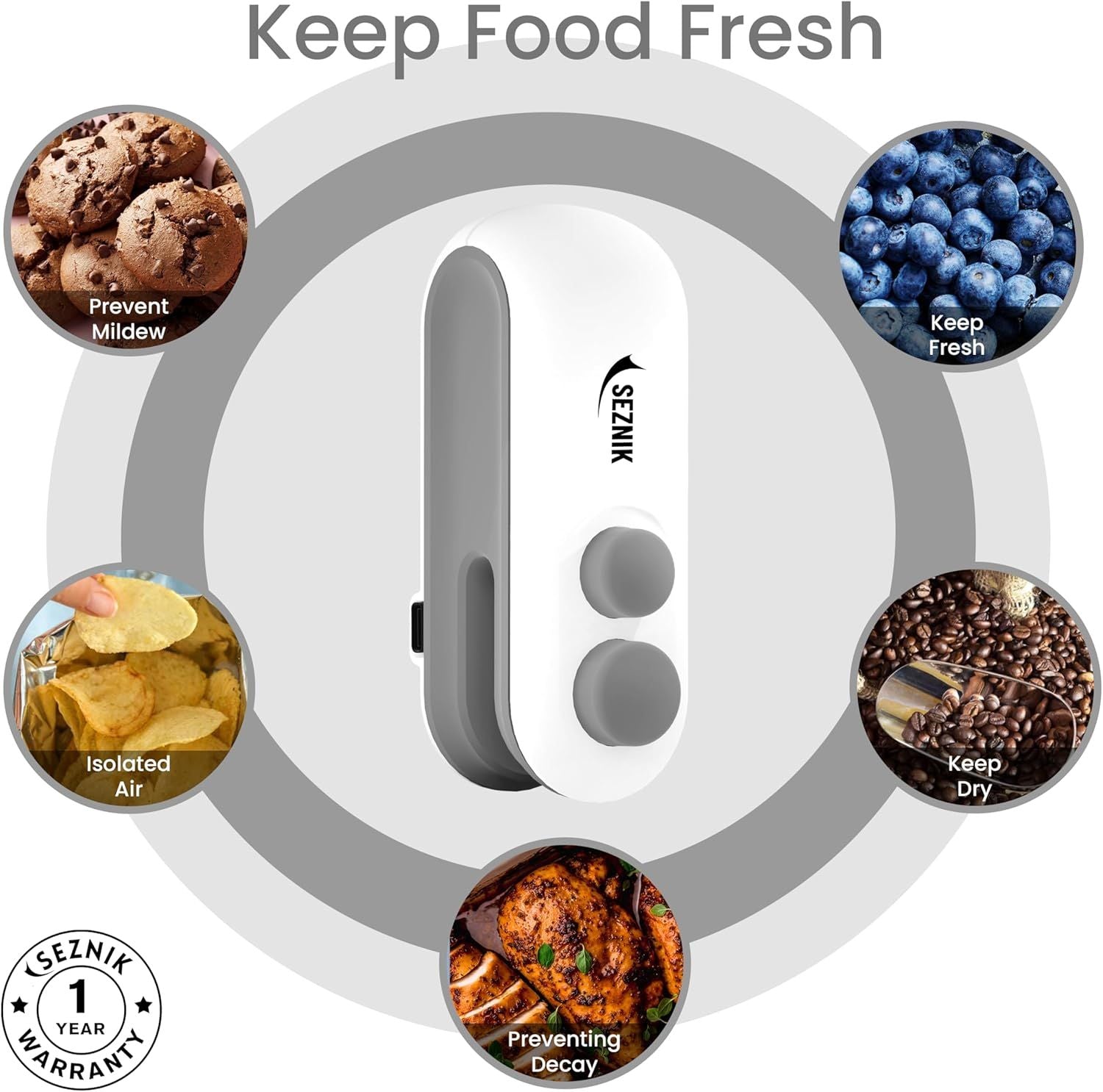 Mini Portable Sealing Machine - Food Bag Sealer | Nazzah
