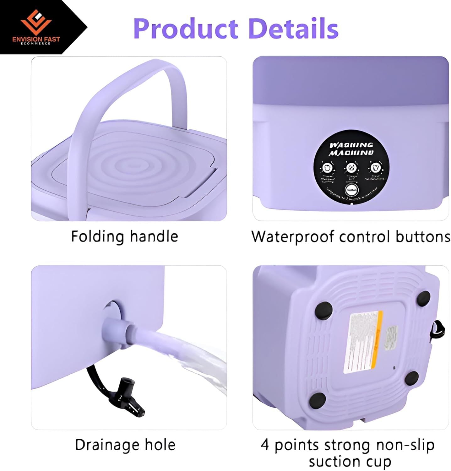 Mini Foldable Washing Machine & Dryer - Portable | Nazzah
