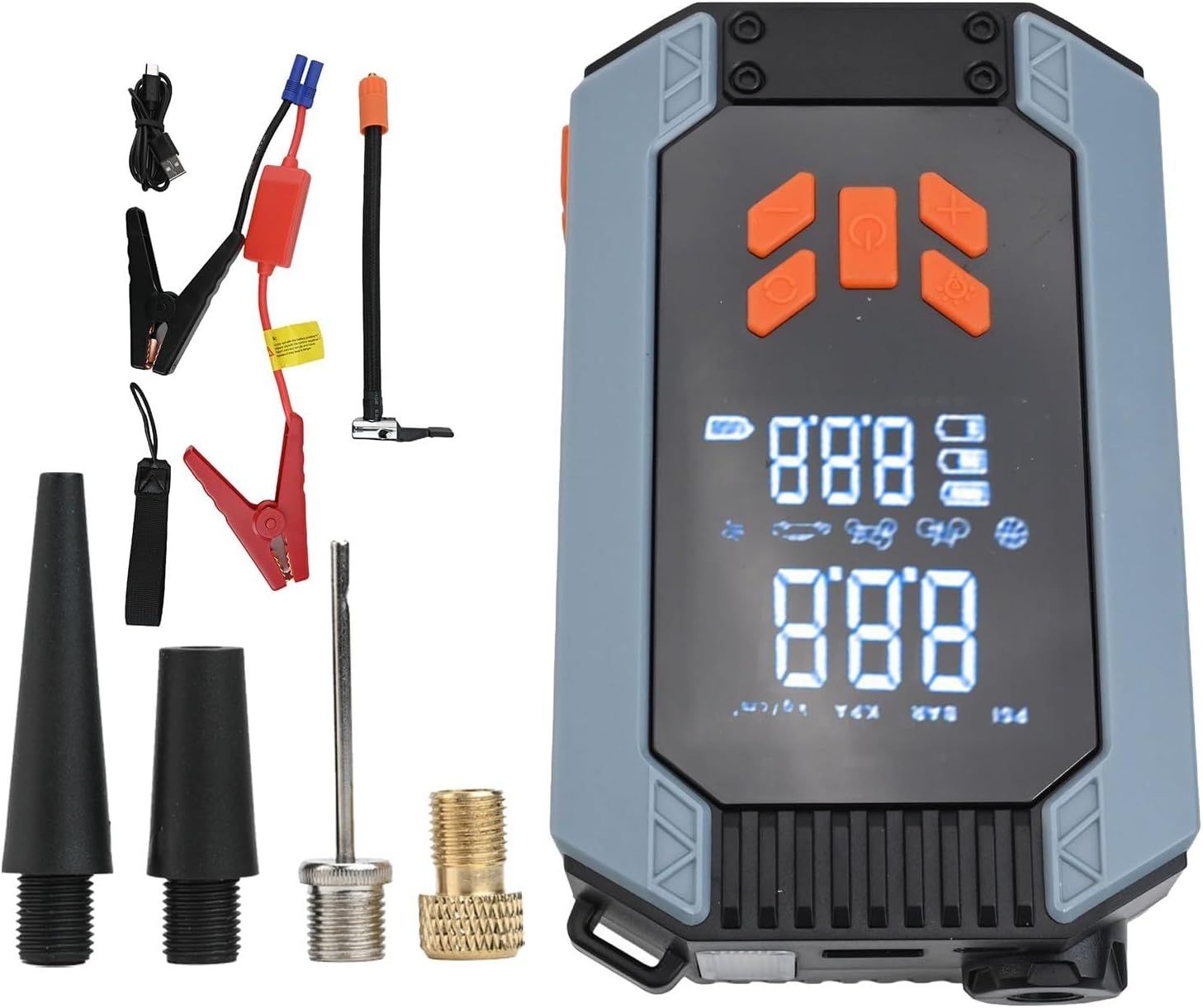 Portable 7200ACA Car Starter with Air Pump - Emergency | Nazzah
