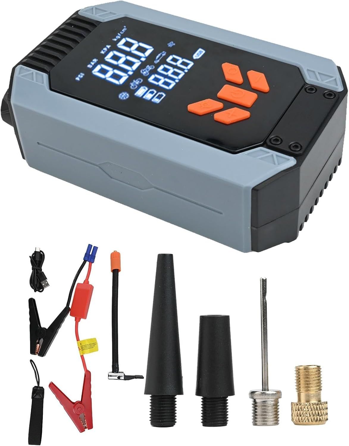 Portable 7200ACA Car Starter with Air Pump - Emergency | Nazzah
