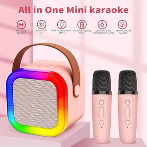Portable Karaoke Sound System - Dual Wireless Mics | Nazzah
