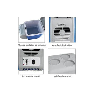 Portable Car Refrigerator 7.5L - 12V Travel Cooler | Nazzah
