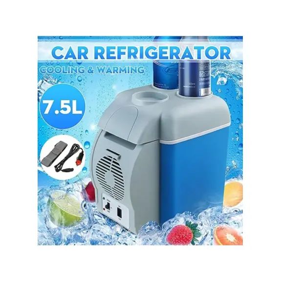 Portable Car Refrigerator 7.5L - 12V Travel Cooler | Nazzah
