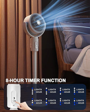 Standing Fan for Bedroom - Quiet Cooling | Nazzah
