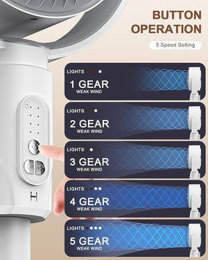 Standing Fan for Bedroom - Quiet Cooling | Nazzah
