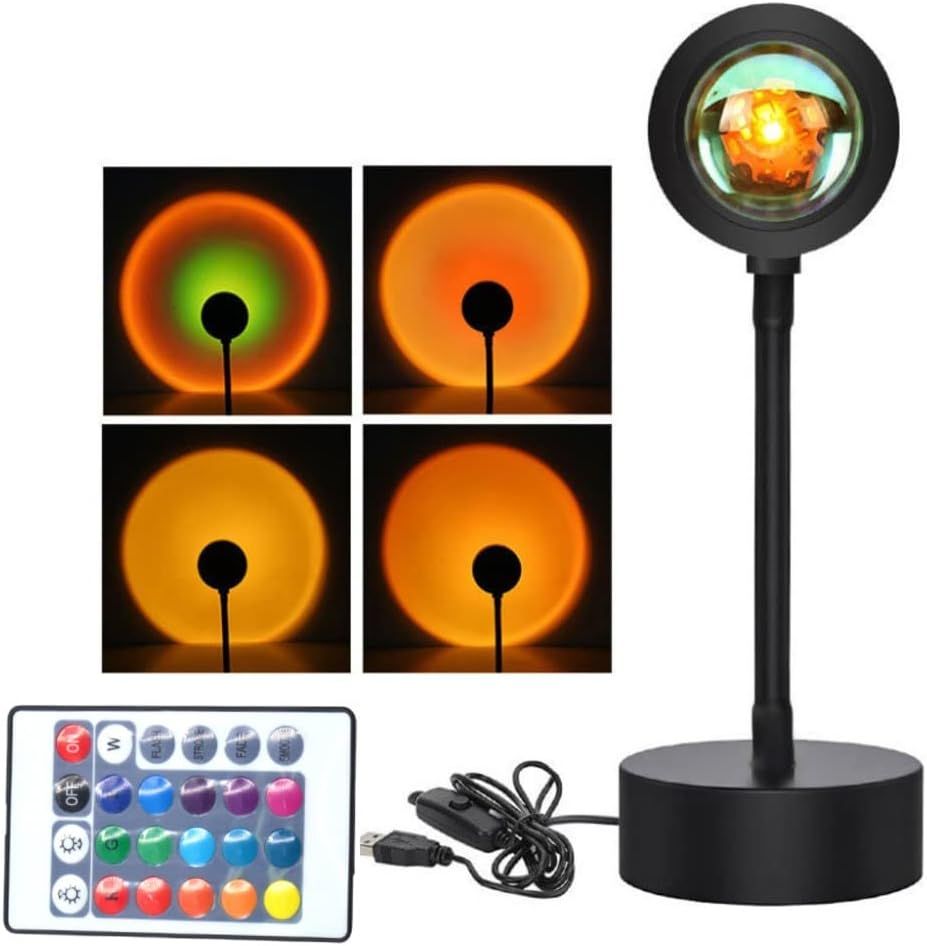LED Sunset Projection Lamp - Aesthetic Room Light | Nazzah
