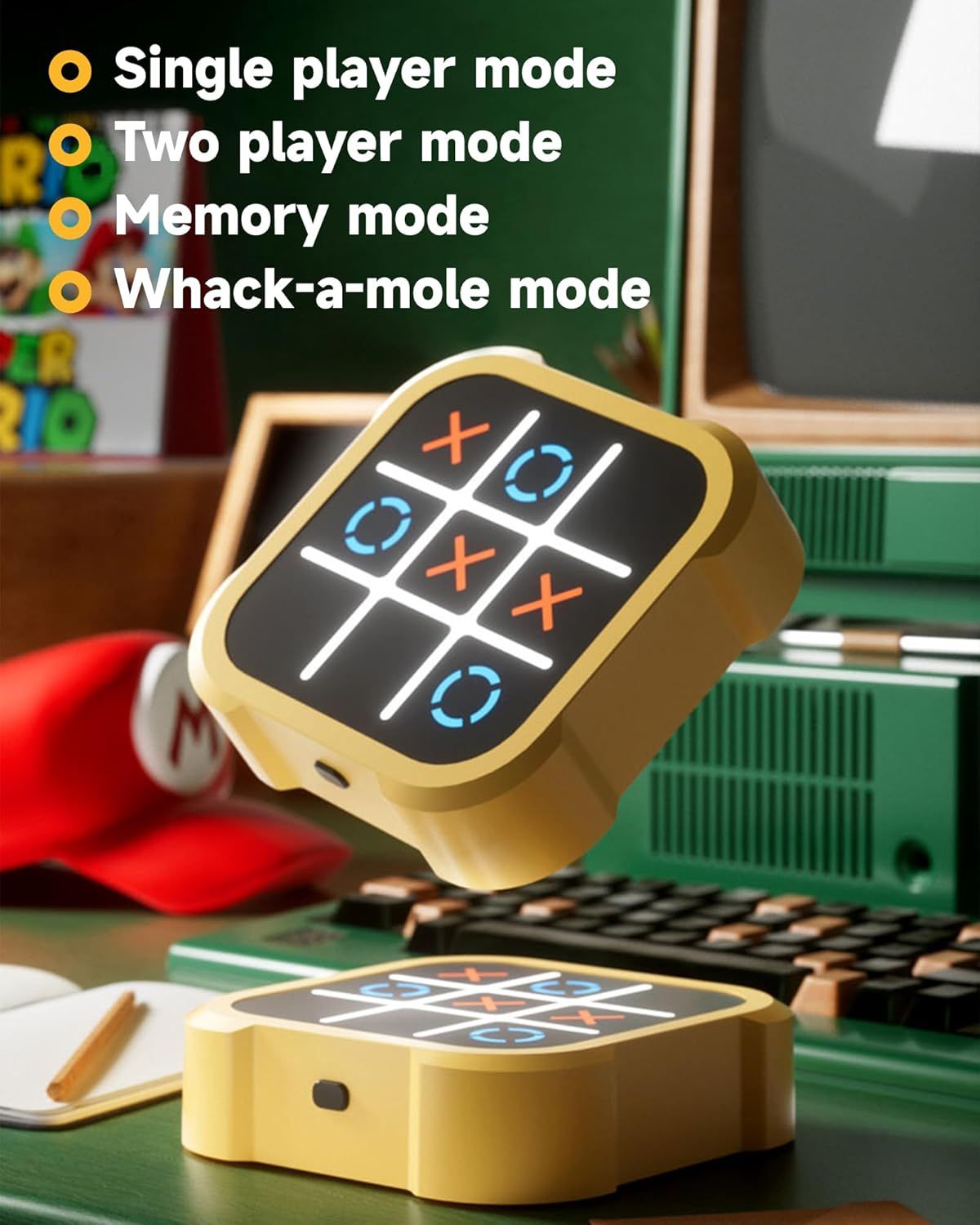 Electronic 4-in-1 Handheld Puzzle Game Console | Nazzah
