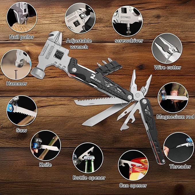 Upgraded 18 in 1 Multitool - Stainless Steel | Nazzah
