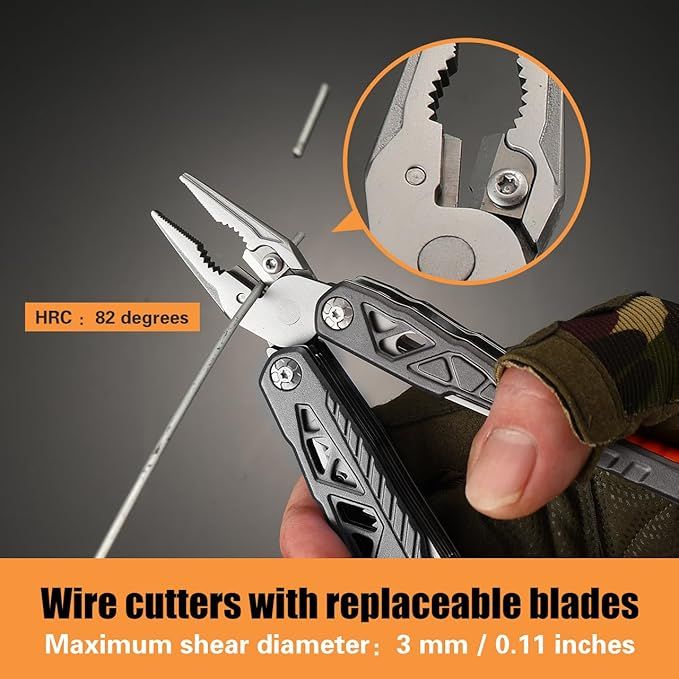 Upgraded 18 in 1 Multitool - Stainless Steel | Nazzah
